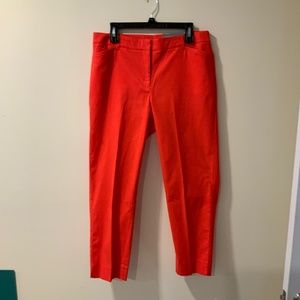 Talbots Size 10 Red Perfect Crop pants with Tags